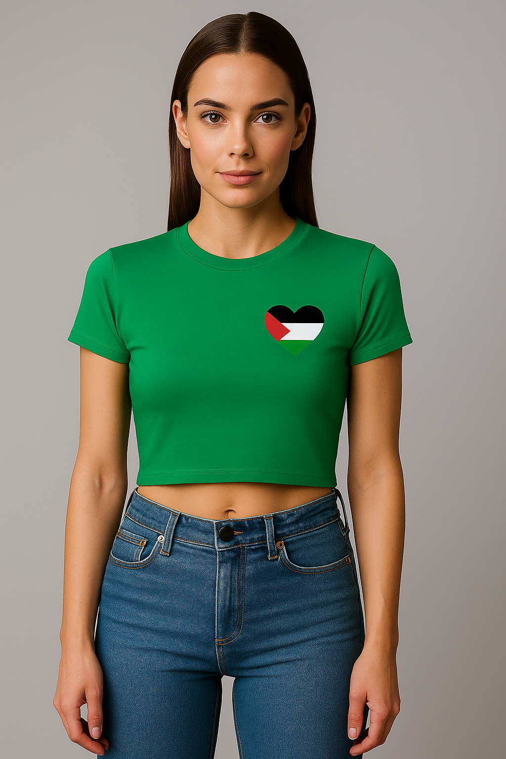 Crop top à manches courtes pour femme