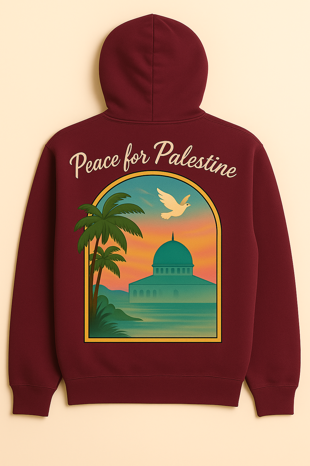 Sweat à capuche Peace for Palestine unisexe