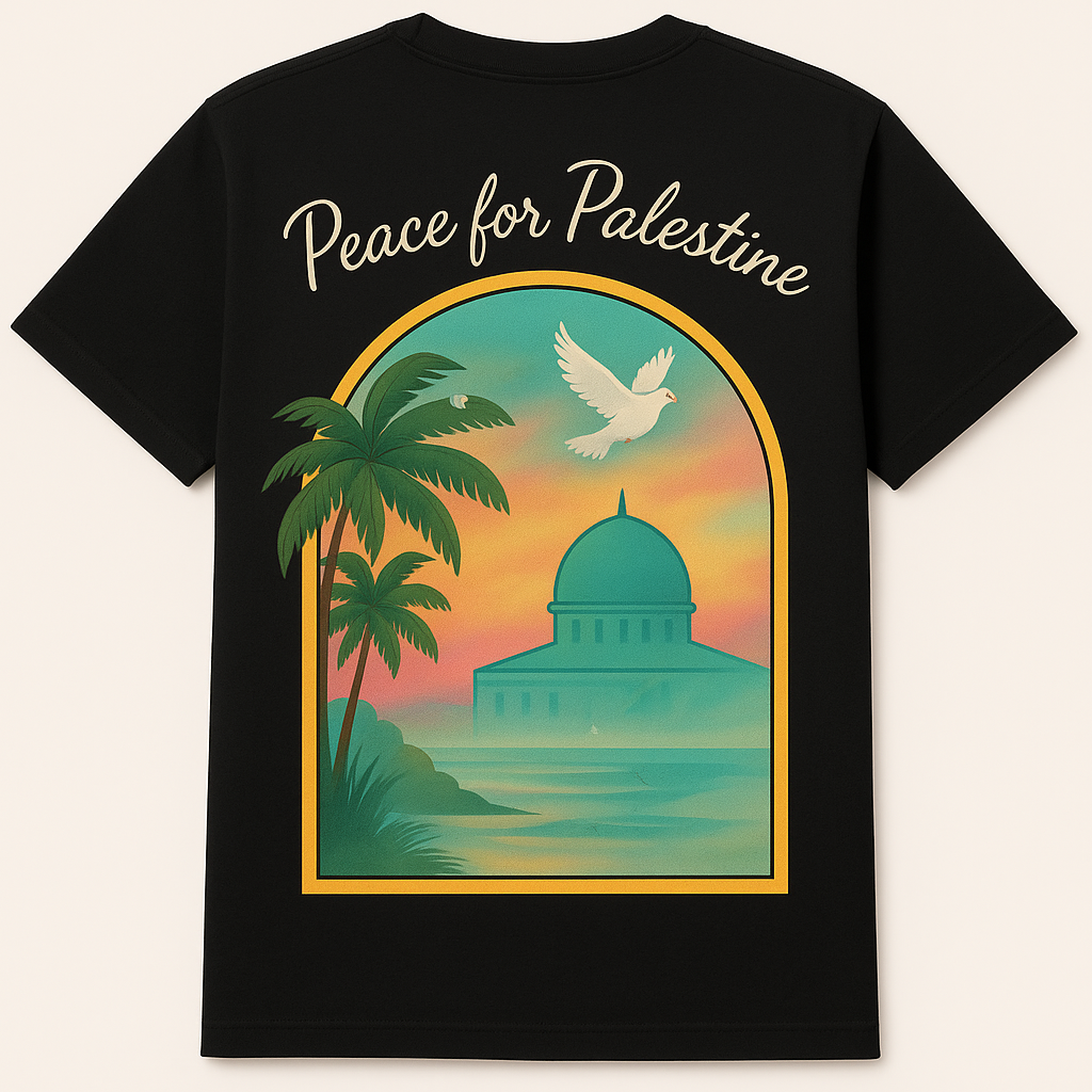 T-shirt Peace for Palestine coton unisexe