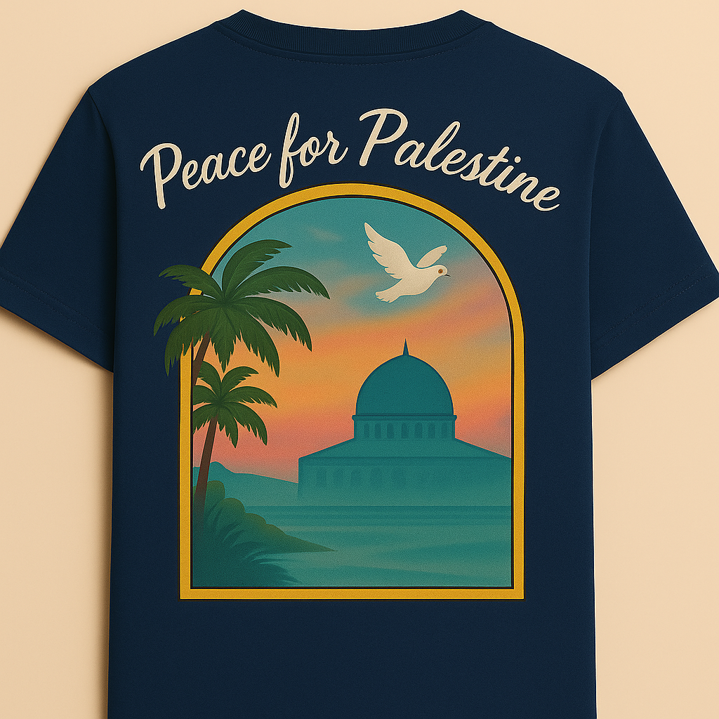 T-shirt Peace for Palestine coton unisexe