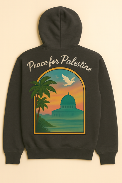 Sweat à capuche Peace for Palestine unisexe