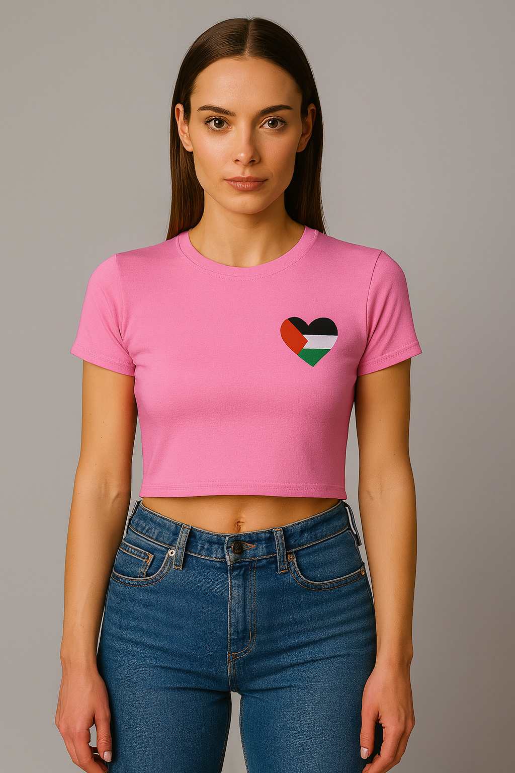 Crop top à manches courtes pour femme