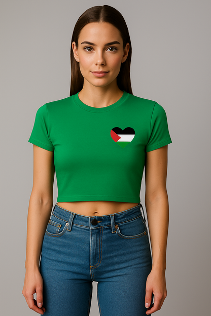 Crop top à manches courtes pour femme