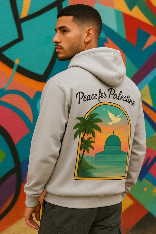Sweat à capuche Peace for Palestine unisexe