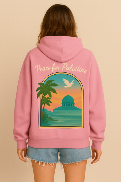 Sweat à capuche Peace for Palestine unisexe
