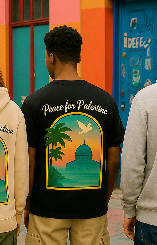 T-shirt Peace for Palestine coton unisexe