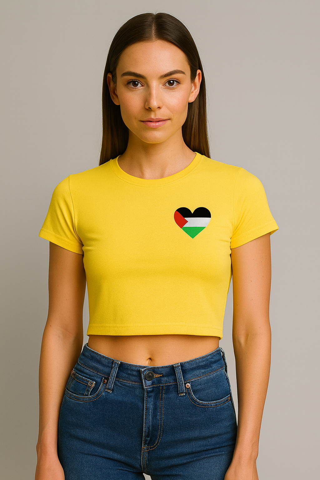 Crop top à manches courtes pour femme