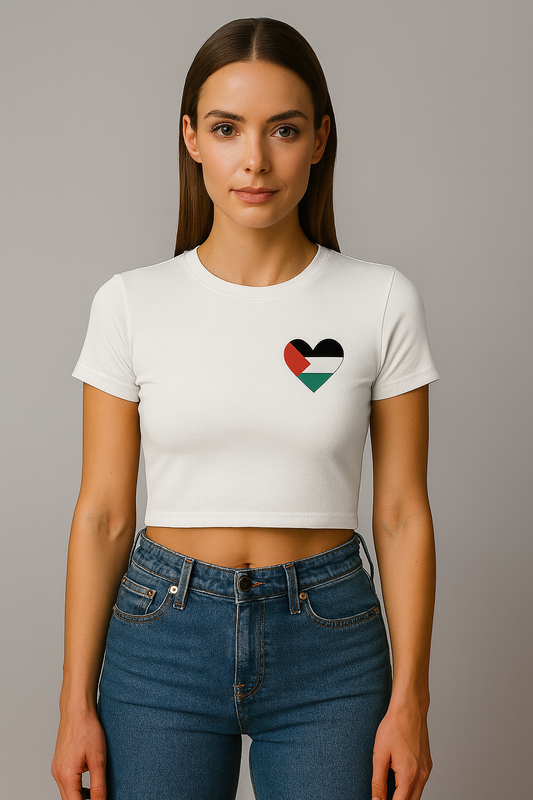 Crop top à manches courtes pour femme