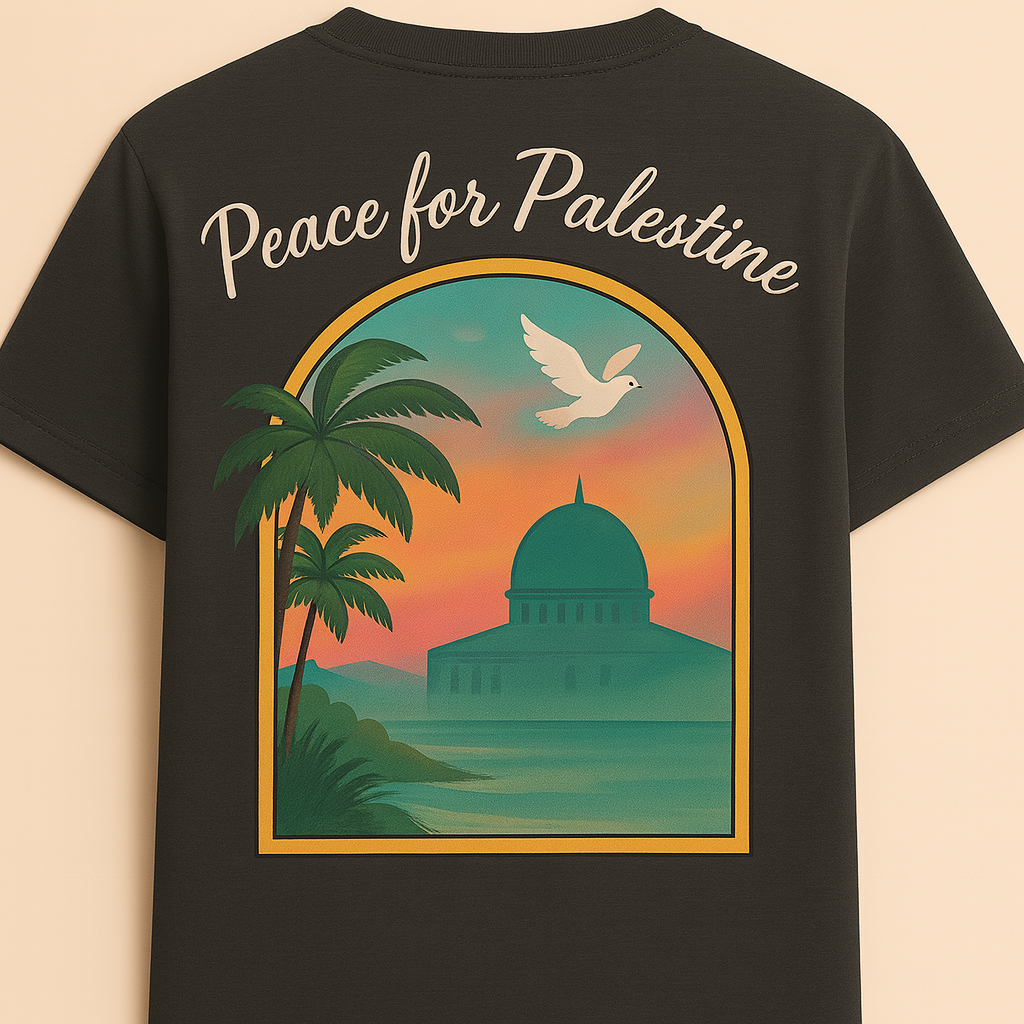 T-shirt Peace for Palestine coton unisexe