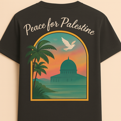 T-shirt Peace for Palestine coton unisexe