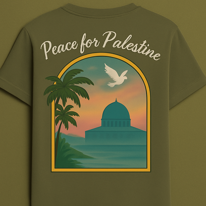 T-shirt Peace for Palestine coton unisexe