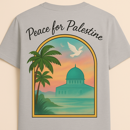 T-shirt Peace for Palestine coton unisexe